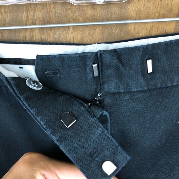 Ann Taylor LOFT Womens Pants Black Devin Capri Cotton Blend Stretch 8P - Picture 9 of 12